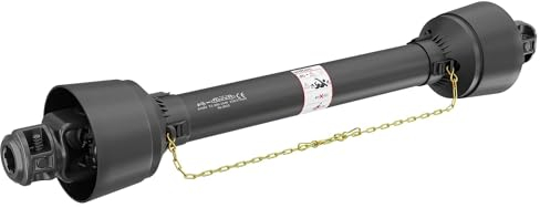 WilTec Arbre de Transmission T1 Cardan 800-880mm 210Nm 540tr/min Prise Force 18kW (25CV) 2X 1 3/8 6 Dents