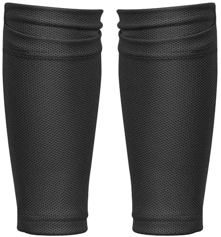 Pyroclasia Fußballsocken Schienbeinschonerhalter Stutzenhalter Fußball Schienbeinschoner Socken Strumpf überzieher Sleeve Stutzen Halter mit Optimierter Einstecktasche Ausrüstung für Kinder