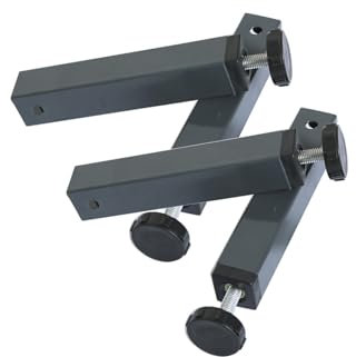 4 Pièces Pied de Lit Universel Réglables, Pieds pour Sommier à Lattes Universel, Réglables Pieds de Lit Reglable Tube Carré Acier Pied Sommier Pattes de Meuble (35cm,3 * 4cm)