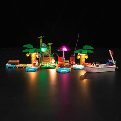 Led Licht Set für Lego 77048 Animal Crossing Kapp’n’s Island Boat Tour (Kein Lego), Dekorationsbeleuchtungsset für Lego Käptens Insel-Bootstour Kreative Spielzeug
