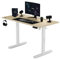 SENSE7 Escritorio Ajustable en Altura eléctrico NOJO, Escritorio de pie 120x60, Mesa de PC con Memoria, Escritorio de pie con Bandeja para Cables, con Ganchos, Ajuste de Altura silencioso, White-Pine