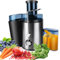 Fruit Carrot Juicer Machine, Centrifugal Juicers Whole Fruit and Vegetable Juice Maker with 2 Speed Control, Big Mouth Large 65MM Feed Chute Juice Extractor Machine, Stainless Steel, Easy to Clean