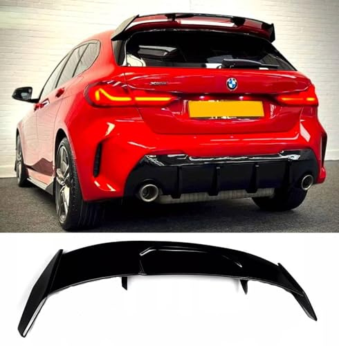 For Auto Perfectionists UK Rear Roof Spoiler Compatible With BMW 1 Series F40 2020-2024 M Sport Performance ABS Gloss Black