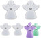 CVDYWDJIE Moldes con Forma De Ángel De 4 Piezas, Moldes De Silicona, Moldes Creativos, Moldes para Velas Perfumadas DIY, Moldes para Adornos