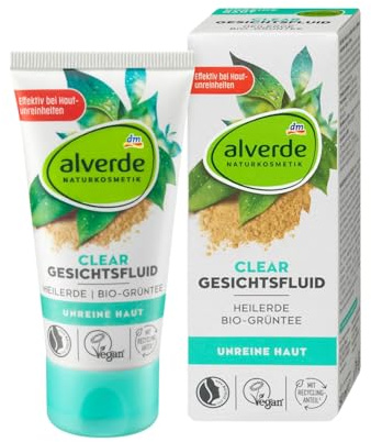alverde NATURKOSMETIK Gesichtsfluid Clear, 50 ml