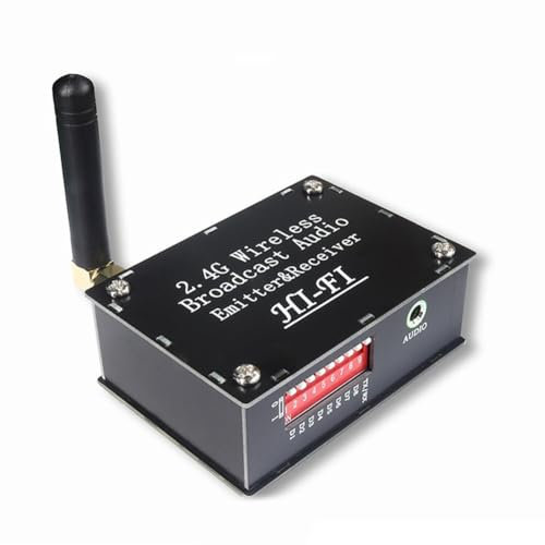 Nettoppo Il Ricetrasmettitore di Trasmissione Audio Wireless Hi-Fi 2.4G Supporta un Trasmettitore e Più Ricevitori per L'Audio Stereo