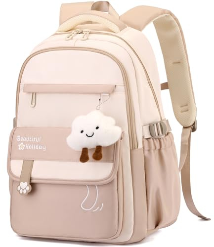 SUNYBLIS Schulrucksack Mädchen Teenager Jungen, Rucksack Damen Groß Schulranzen 15.6 Zoll Laptoprucksack Schultasche Wasserdicht Schule Backpack School bags for for Boys and Girl