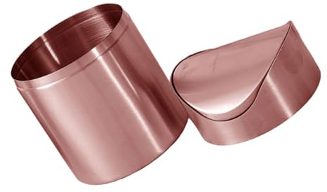 DIKACA Rose Gold Mini Trash Can with Lid Stainless Steel Tiny Waste Basket for Desk Office Car Use Odor-controlling Compact Desktop Bin Multifunctional Small Countertop Garbage Container