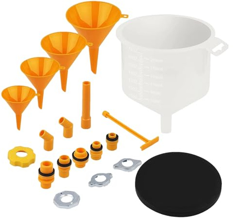 Kit de embudo de refrigerante sin derrames: juego de embudo de radiador, kit de eructos de embudos de refrigerante | purga de refrigerantes con adaptadores y para vehículos de mantenimiento