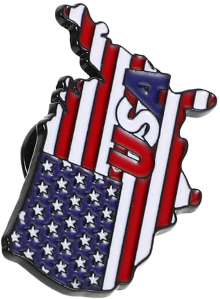 Outanaya Metall Brustnadel mit Usa Flagge als Vielseitiges Accessoire und Patriotisches Zeichen zum Verzieren von Kleidung und Taschen mit Ästhetischem Design