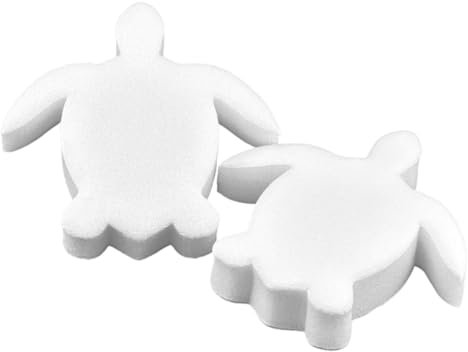 Swimables Turtle Hot Tub Schwamm-Absorber, kompatibel mit Scumbug für Whirlpools, Whirlpools und Spas, 2 Stück