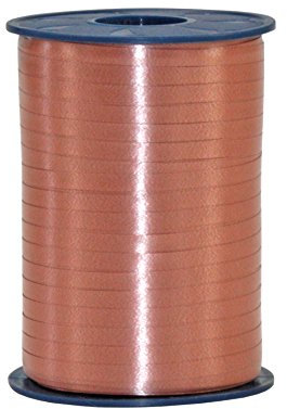 Präsent C.E. PATTBERG Geschenkband Nougat-braun, 250 Meter Ringelband 10 mm zum Basteln, Dekorieren & Verpacken von Geschenken zu jedem Anlass