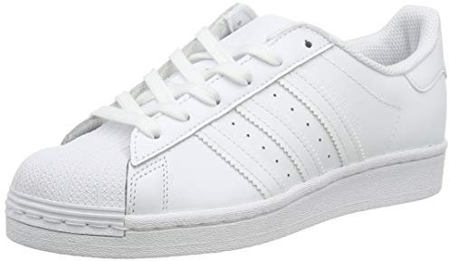 adidas Superstar J, Sneaker Unisex - Bambini e ragazzi, Bianco, 37 1/3 EU