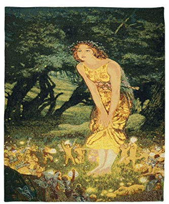 Belgian Tapestries Wandbehang Gobelin Midsummers Eve - Edward Hughes 80 x 70 cm