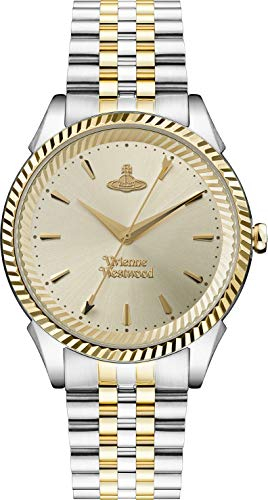 Vivienne Westwood Seymour Womens Quartz Watch with Champange Dial & Two Tone Stainless Steel Bracelet