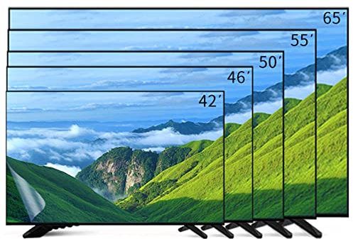 Gliery Luz Anti-Azul Protector de Pantalla de televisión, Antirreflejo Esmerilado/a Prueba de Polvo Película de Filtro Protege Tus Ojos para Sharp, Sony, Samsung, Hisense, LG/A / 65in 1440/809mm