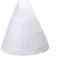 TUKA Reifrock 3 Ring verstellbar Unterrock, Krinoline Underskirt Petticoat Gr. Middle, passt zu Gr. 34 bis Gr. 39, Weiß Farbe, TKB0005 White