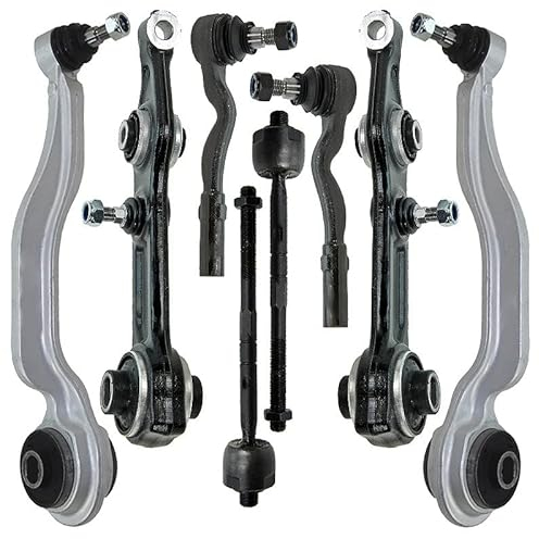ATEC Germany 2x Querlenker Voderachse oben, 2x Querlenker Vorderachse unten vorne, 2x Querlenker Vorderachse unten hinten, 2x Spurstange Kompatibel mit MERCEDES CLS (C219), E-Klasse (W211)(S211)