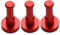 Cabilock 3stücke Aluminium Wandhaken Runde Kleider Und Handtuchhaken Für Badezimmer Küche Und Schlafzimmer Bohrmontage Modernes Design Rot