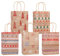 Geschenktüten Weihnachten, Papiertüten 25 Pcs-5 Stile 5 Stücks, weihnachtstüten Geschenktüten mit Griff, Geschenkbeutel Weihnachten zum Verpacken von Geschenken Geburtstag Kinder Gastgeschenke (A)