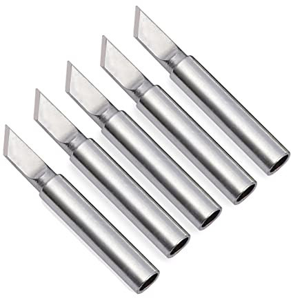 Soldering Iron Tips,900M Solder Tip Replacement for Weller, Solder Welding Replacement Tip Kit Use for Hakko, Radio Shack Solder Station etc (5PCS 900M-T-LK)
