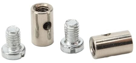 MACHSWON Cable Stop Assortment Cable Nipple Universal Metal Brake Line Throttle Choke End 6mm/0.2in Solderless for Car Motorcycle Bicycle