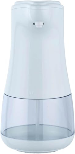 Dispensador desinfectante con Sensor – Dosificador desinfectante y jabón sin Contacto, de plástico, 9,5 x 19,5 x 13,5 cm, 360 ml, Transparente