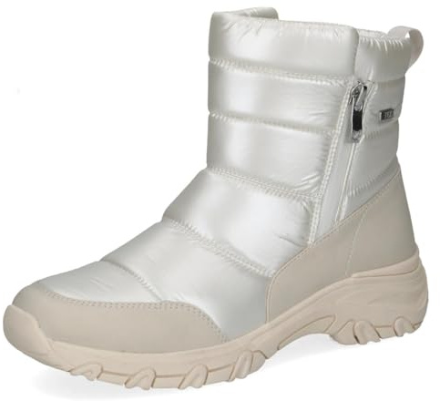 CAPRICE Damen Winterstiefel ohne Absatz Vegan Wasserabweisend