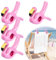 Udbrud 4 Pezzi Clip per asciugamani da spiaggia, mollette plastica Grandi Clip in plastica, novità Infradito Mollette per Asciugamano, Clip da Viaggio Sicure per Spiaggia, Giardino, Piscina (rosa)