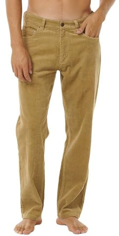 Rip Curl Klassische Herren-Hose mit Kordelzug, Beige, 49