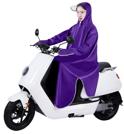 Msiud Mantella Impermeabile Moto Unisex Antipioggia per Scooter e Mobilità