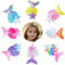 BQLYblink 8 Stück Meerjungfrau Haarspangen, Meerjungfrauenschwanz-haarnadel,Pailletten Meerjungfrau Kinder Haarschmuck Cartoon Pearl Mermaid Kids Hair Clips Geschenk für Mädchen