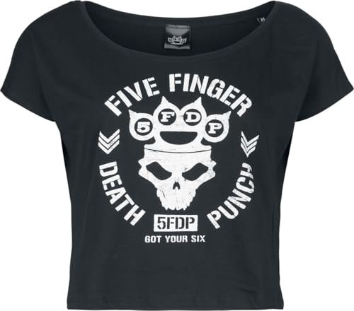 Five Finger Death Punch Logo Frauen T-Shirt schwarz XL 100% Baumwolle Band-Merch, Bands