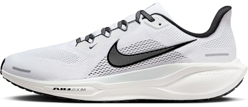 NIKE Herren Pegasus 41 Sneaker, White/Black-Pure Platinum-Summit White, 45.5 EU