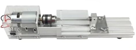 Mini tour à bois for le travail du bois, tour à perles miniature, meulage, polissage, perles, perceuse à bois, outil rotatif 12-24 V CC