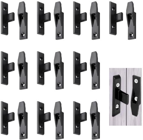 Keku AS - 10 paia di chiusure a pressione per zoccolo, raccordi a pressione per armadietti, credenze, zoccoli, clip per pannelli, ganci a pressione per zoccolo, accessori per mobili da cucina