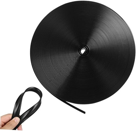 Gatuida Rv Baguette De Finition Camping Car En Pvc Noir 50 Pieds Avec Sangle De Suspension Pour DéCoration Et Protection ExtéRieure De Camping Car