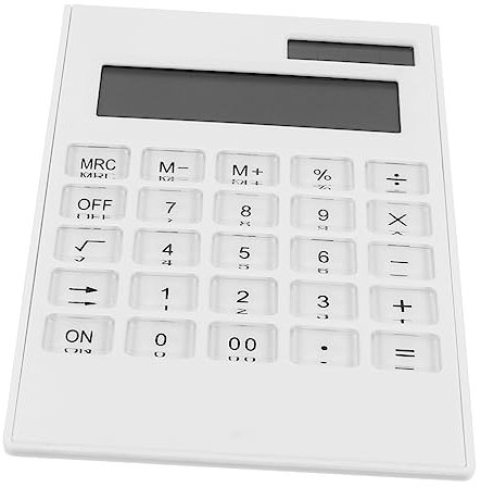 DOITOOL Calculatrice Solaire Mince pour Bureau Calculatrice Électronique Portable Fournitures De Bureau