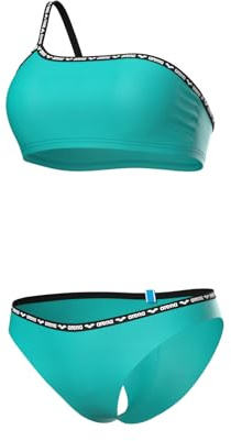 ARENA Damen Women's Solid Single Shoulder Bikini Two Piece Swimsuit (1er Pack)