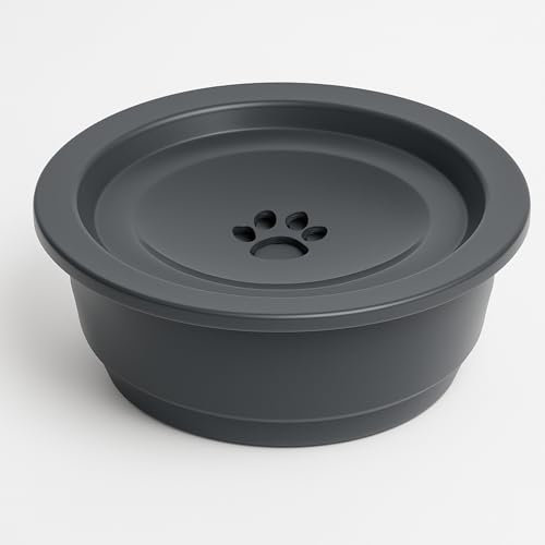 SNOUTEX Abreuvoir anti-goutte pour chien avec capacité de 1200 ml, abreuvoir anti-éclaboussures avec plaque flottante