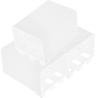 YARNOW hydroponischer Pflanzkorb Kleines Aquarium mit Filter und Licht Javamoos lebende Pflanze für das Aquarium Fischbecken Pflanzen Hydroponischer Becher für Wasserpflanzen Plastik Weiß