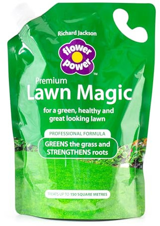 Richard Jackson Flower Power Premium Lawn Magic, Professional Formula Liquid Lawn Feed, 1.5L