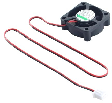 BCZAMD 3D Drucker Zubehör - for Tina2S 3010 Lüfter Ersatz: Duale kugelgelagerte Lüfter Kabellänge 350mm 0,08A DC12V mit XH2.54-2PIN Gummigehäuse, 10.000r/min - Direktes Einstecken Stabile Wärmeabfuhr