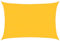 HOMTAKIE Voile d'ombrage 160 g/m2 rectangulaire Jaune 5x6 m PEHD