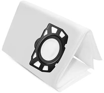 MNUHGYHD Sac à poussière en Tissu for aspirateur Karcher WD4 WD5, Sac de Collecte de poussière réutilisable MV4 MV5 MV6(Dark Grey)