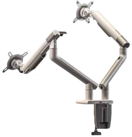 Monitor Stands Height Adjustable Mechanical Spring Dual Monitor Stand with 2 USB Port, for 17-32 inch Computer Screen Mount Arm,VESA 75/100mm