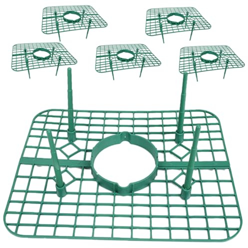 jojofuny 6 pièces Support de Plantation Fraises Porte-Plantes Grimpantes pour Fraisiers Pot Cadre de Culture Balcon Favorise Maturation et Récolte