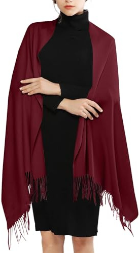 Uwdiohq Women'S Imitation Shawl And Evening Gown Long Scarf Fanartikel Kinder Schal (Red, A) Weihnachten Geschenke Für Dreieckstuch Damen Herbst Halsschal Schlauch Herren Xxl Winter Nickituch