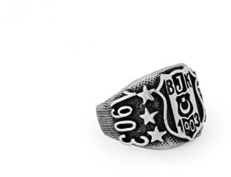 Remi Bijou Gök-Türk Ring für Fußball Fans (Besiktas)