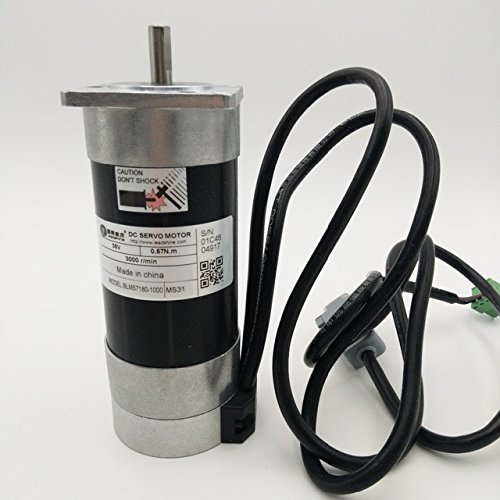 GOWE Servomotor für BLM57180-1000 180W bürstenloser DC Servomotor bürstenloser Motor quadratischer Flansch 36VDC 6,7A 0,57NM 3000RPM